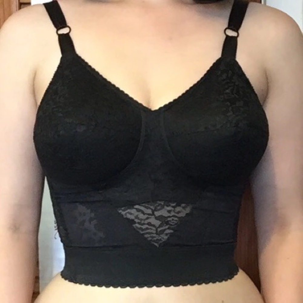 💄 RAGO Longline Wireless Expandable Cup Bra Retro Vintage Madmen